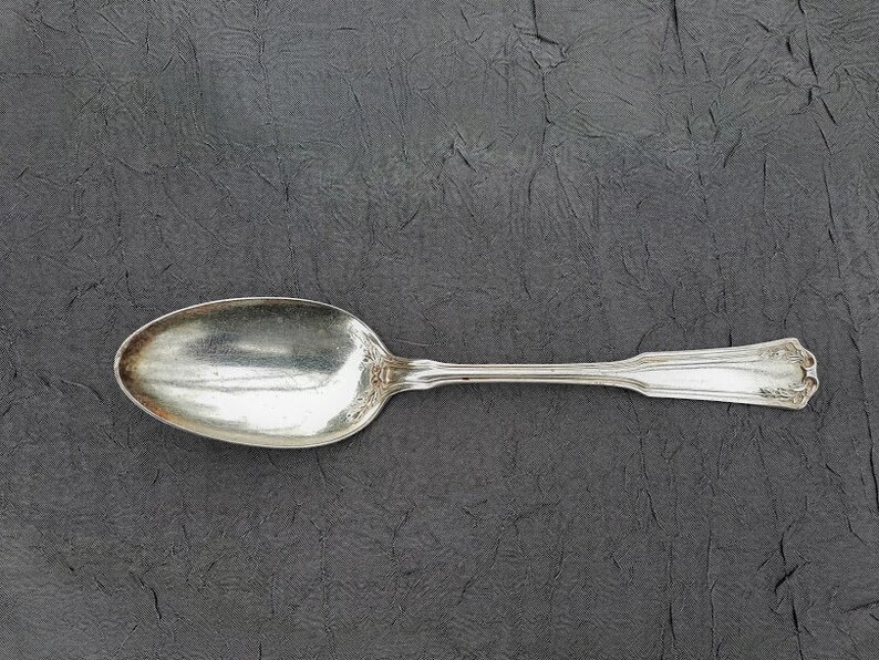 Antique Silverware Laurel Pattern 1835 R. Wallace Triple Sectional 1909 Silver Plate Olive Branches Design Pieces Sold Separately Serving Spoon