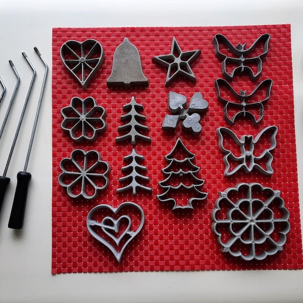 Vintage NORDIC WARE Rosette Heads & Handles Assorted Designs Cookie Mold Replacement Parts
