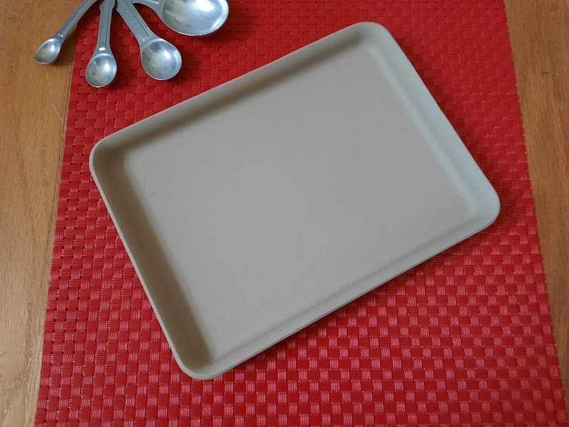 Pampered Chef Classic Scraper Green Top EUC! shows minor wear