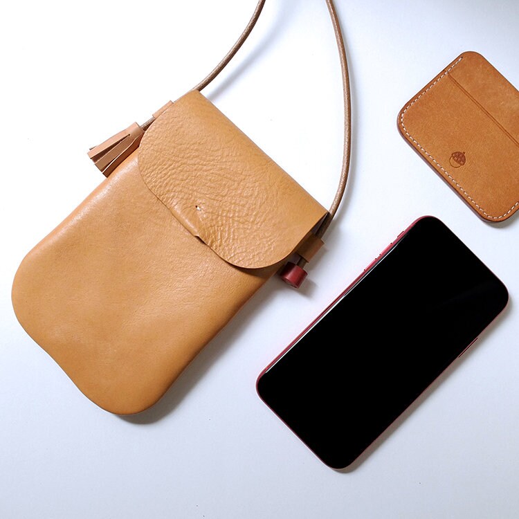 Leather Phone Bag _natural, Leather Phone Case, Travel Leather Bag ...