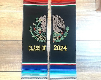 Mexican Graduation Stole  Sash Mexican Flag