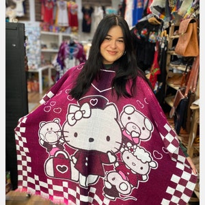 Hello Kitty Poncho Alpaca Blend image 3