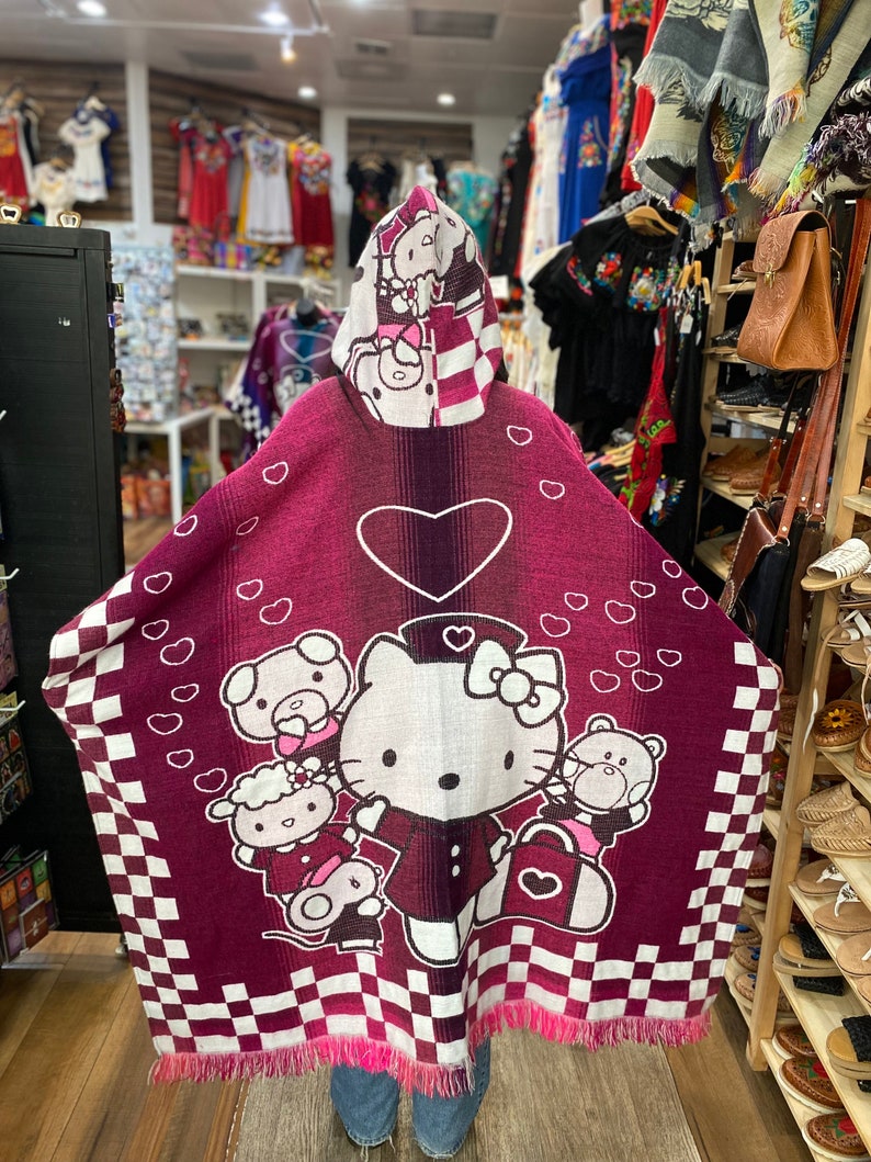 Hello Kitty Poncho Alpaca Blend image 2