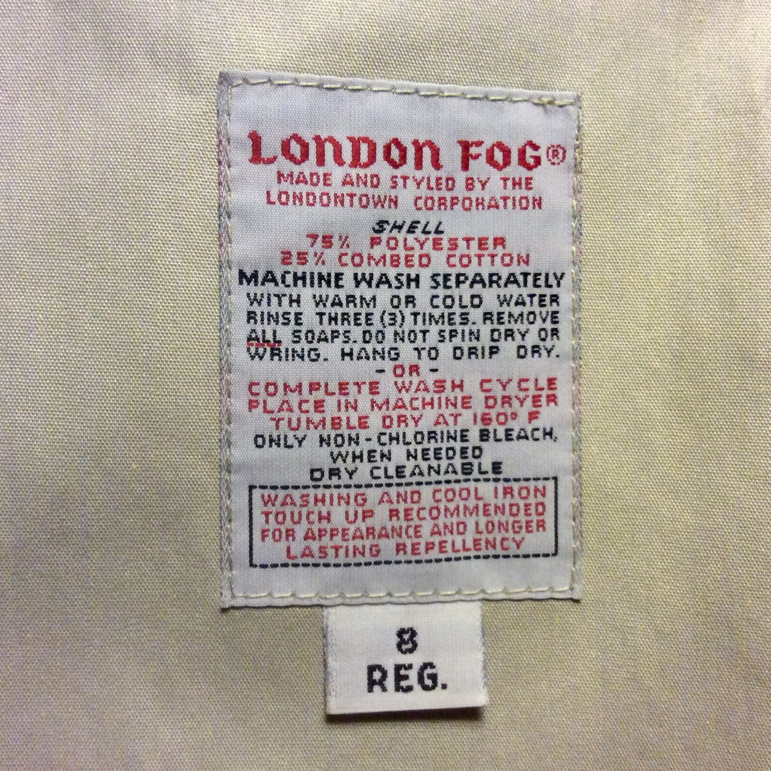 Vintage/1970's/London Fog/Women's /Classic Etsy