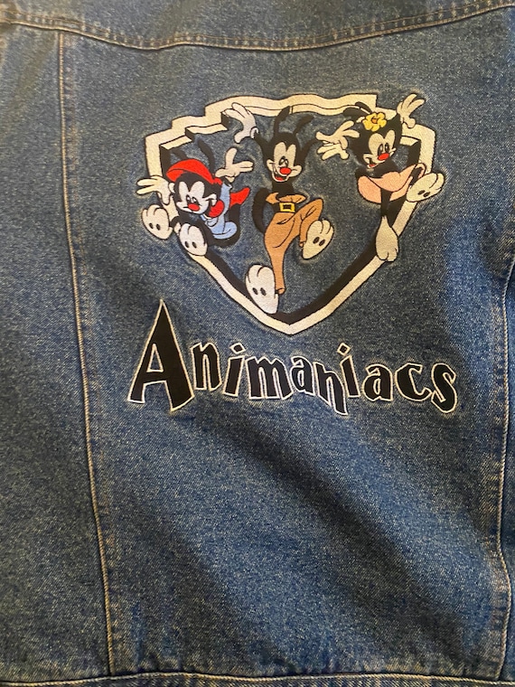 Vintage Disney Unisex Denim Quilted Jacket Embroid
