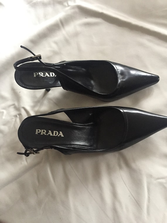 PRADA Sleek Black Pumps- Size 35