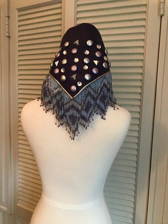 Vintage Leather Neck & Head Scarf | Vintage Head
