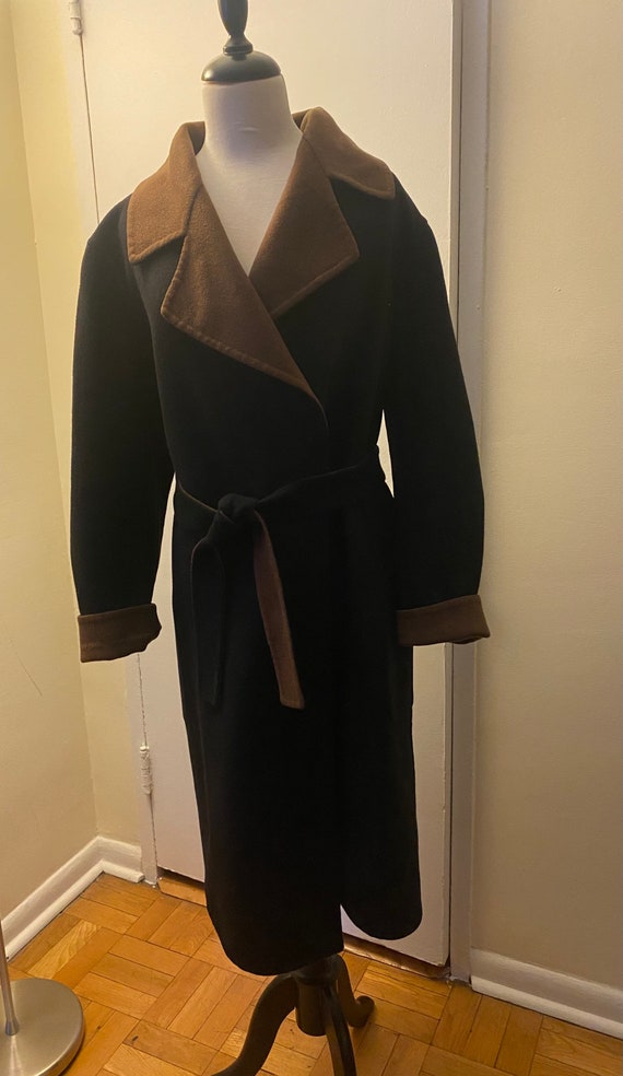 Fendi vintage Riversible Cashmere Belted Coat- Dou