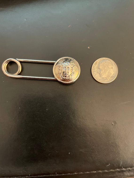Gianni Versace Vintage Medusa Head Pin With a Thick End to Hang on