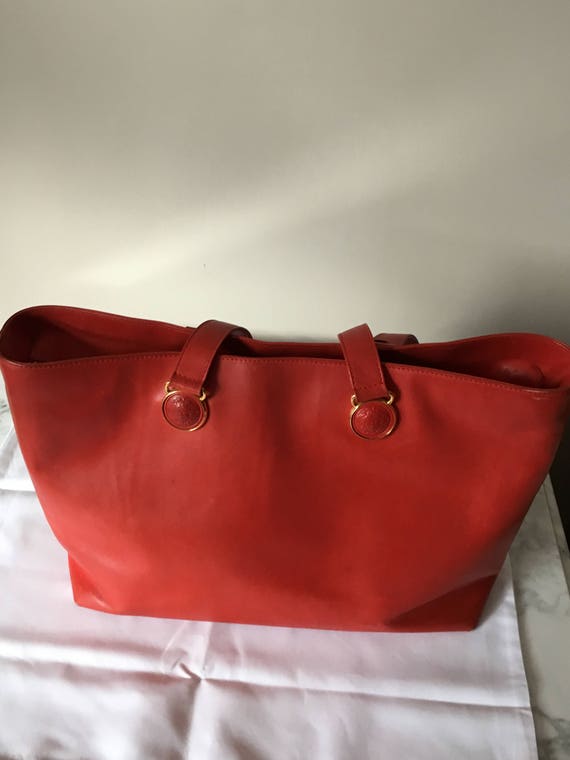 versace leather shoulder bag