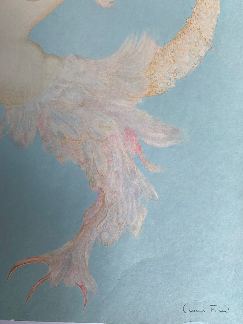 Leonor Fini Sphinx Original Unframed Litografía Firmada y