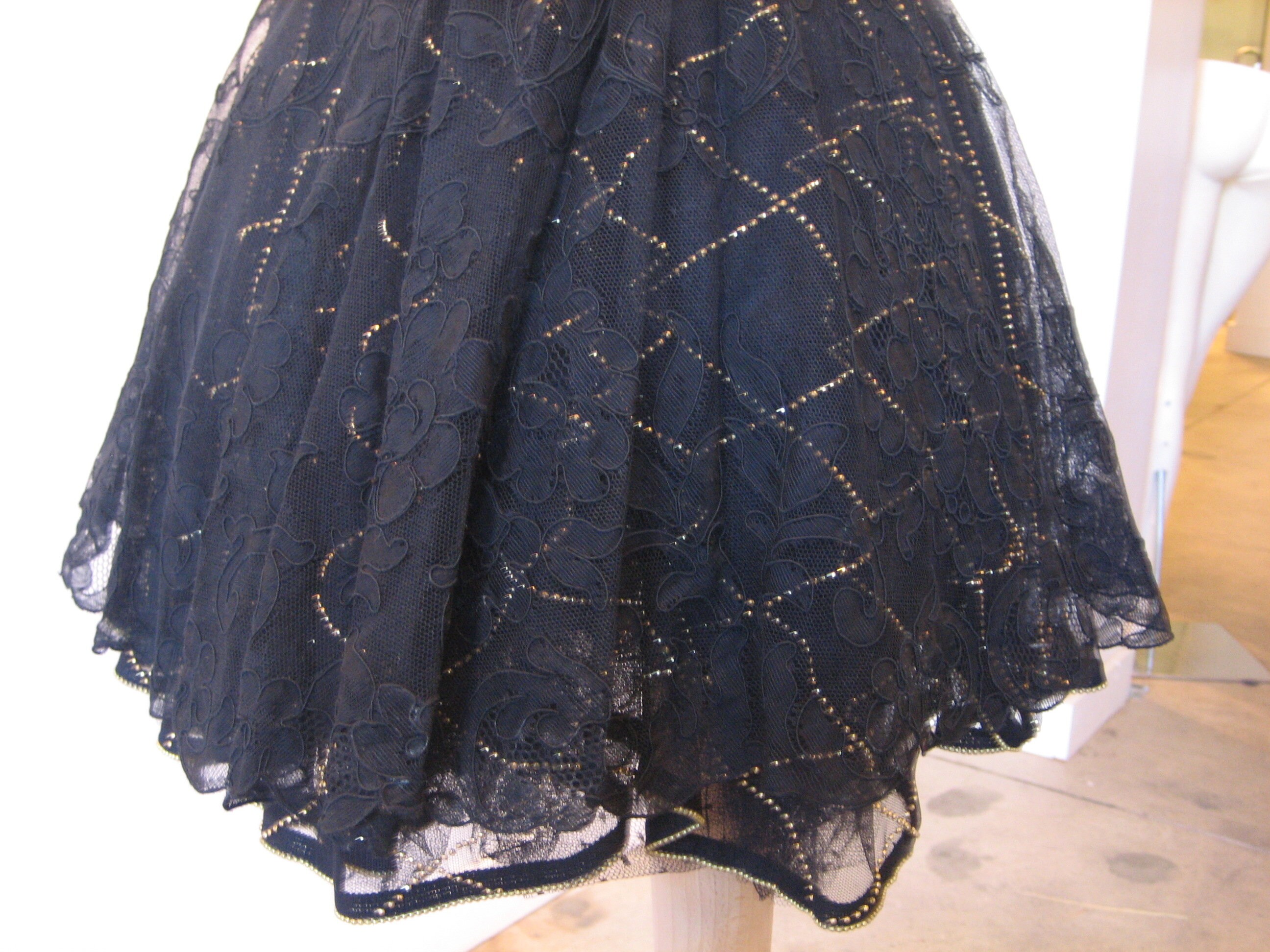 スカート VERSACE SKIRT (10198001A14317 5Y470) Gianni Versace Spectacular Vintage Couture Evening Black