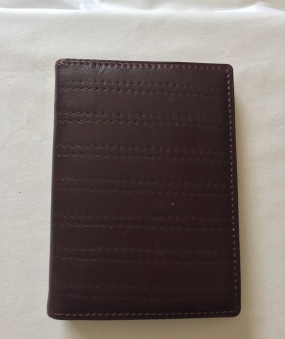 GIANNI VERSACE mini adress book made in Italy Gianni Versace Vintage Brown Leather Phone Book - Etsy main image 2