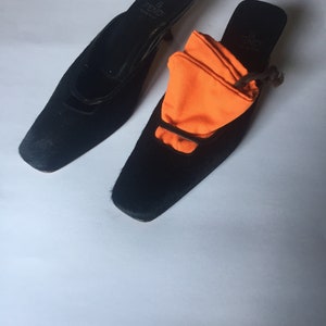 Fendi Vintage  Open Back - Black Cow Fur  Shoes