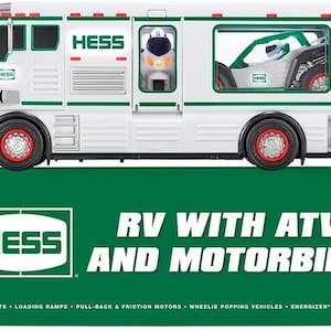 Hess 2018 Toy Truck - RV with ATV and Motorbike