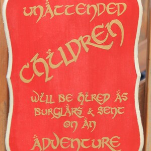 Handpainted Children Warning Signs