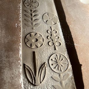 Floral Texture Stamps for Pottery image 3