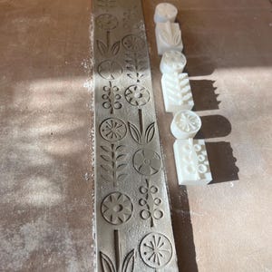 Floral Texture Stamps for Pottery image 4