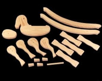 pre carved rocking horse kits