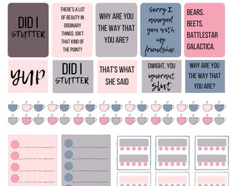 Planner Stickers: The Office