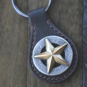 Leather key fob, Leather keychain, Leather key ring
