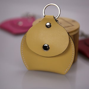 Leather Coin Purse, Leather Mini Bag, Leather Earphone Case, Leather Keychain