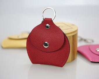 Leather Coin Purse, Leather Mini Bag, Leather Earphone Case, Leather Keychain