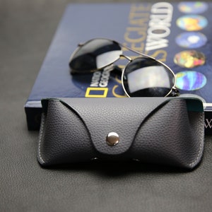 Leather Eyeglass Case, Leather Glasses Box