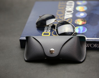 Leather Eyeglass Case, Leather Glasses Box