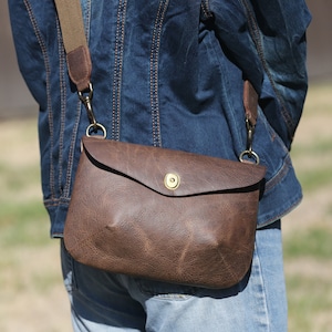 Leather Sling Bag, Sling Bag, Handmade Sling Bag, Leather Sling Bag, Leather Crossbody Bag