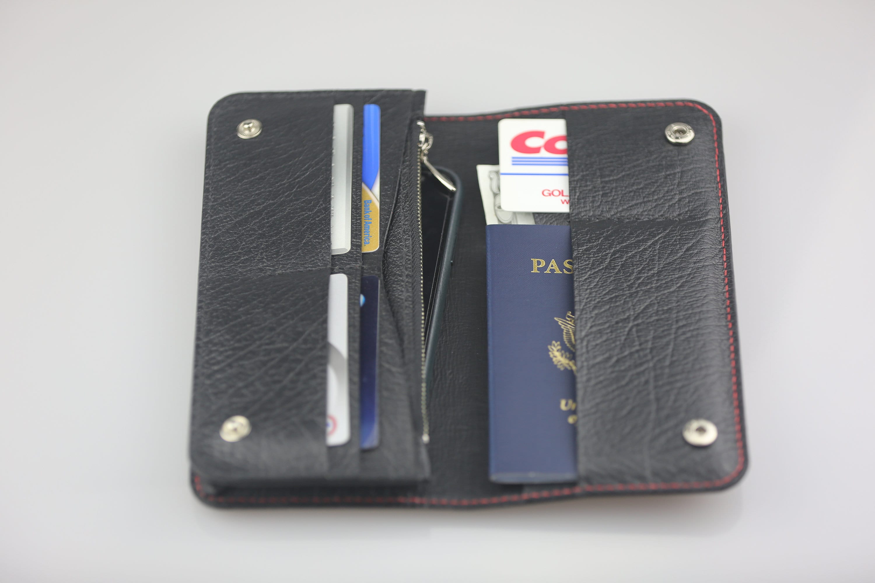 Leather Long Wallet Leather Lady Wallet Etsy