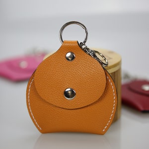 Leather Coin Purse, Leather Mini Bag, Leather Earphone Case, Leather Keychain
