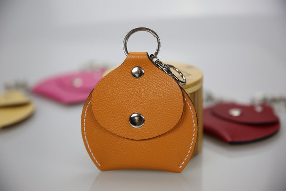 Leather Coin Purse, Leather Mini Bag, Leather Earphone Case