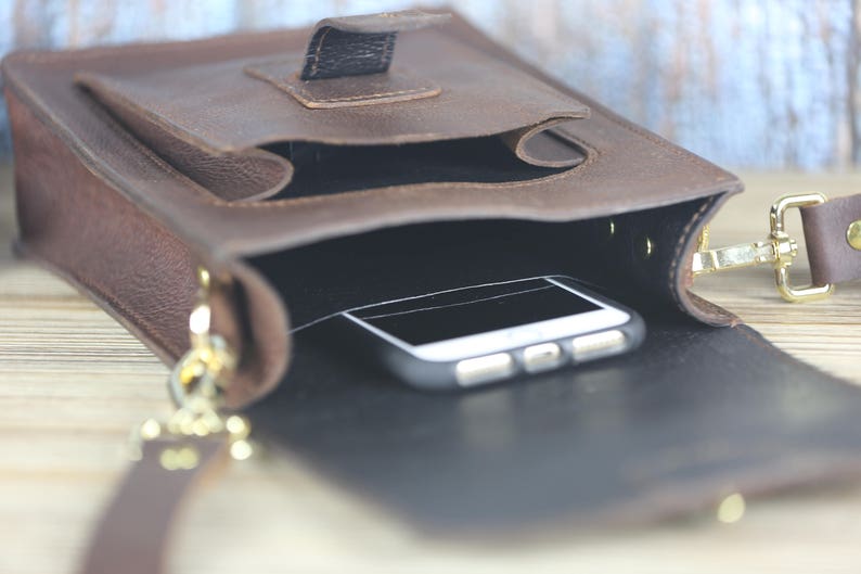 Leather Messenger Bag Kodiak Leather Shoulder Bag 100 Etsy