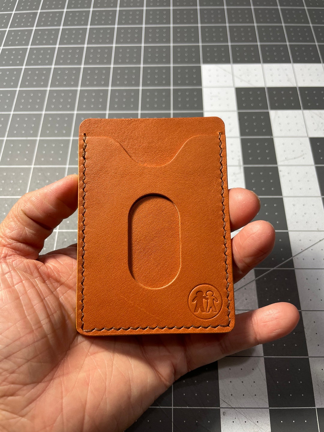 Leather Slim Wallet, Front Pocket Wallet, Mini Card Holder