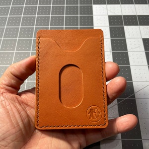 Cartera delgada de cuero, Cartera de bolsillo delantero, Mini tarjetero, Mini Cartera de hombre
