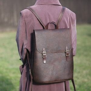 100% Handmade Leather Backpack, 100 Percent Handmade Leather Backpack, Leather travel Bag, Leather Backpack