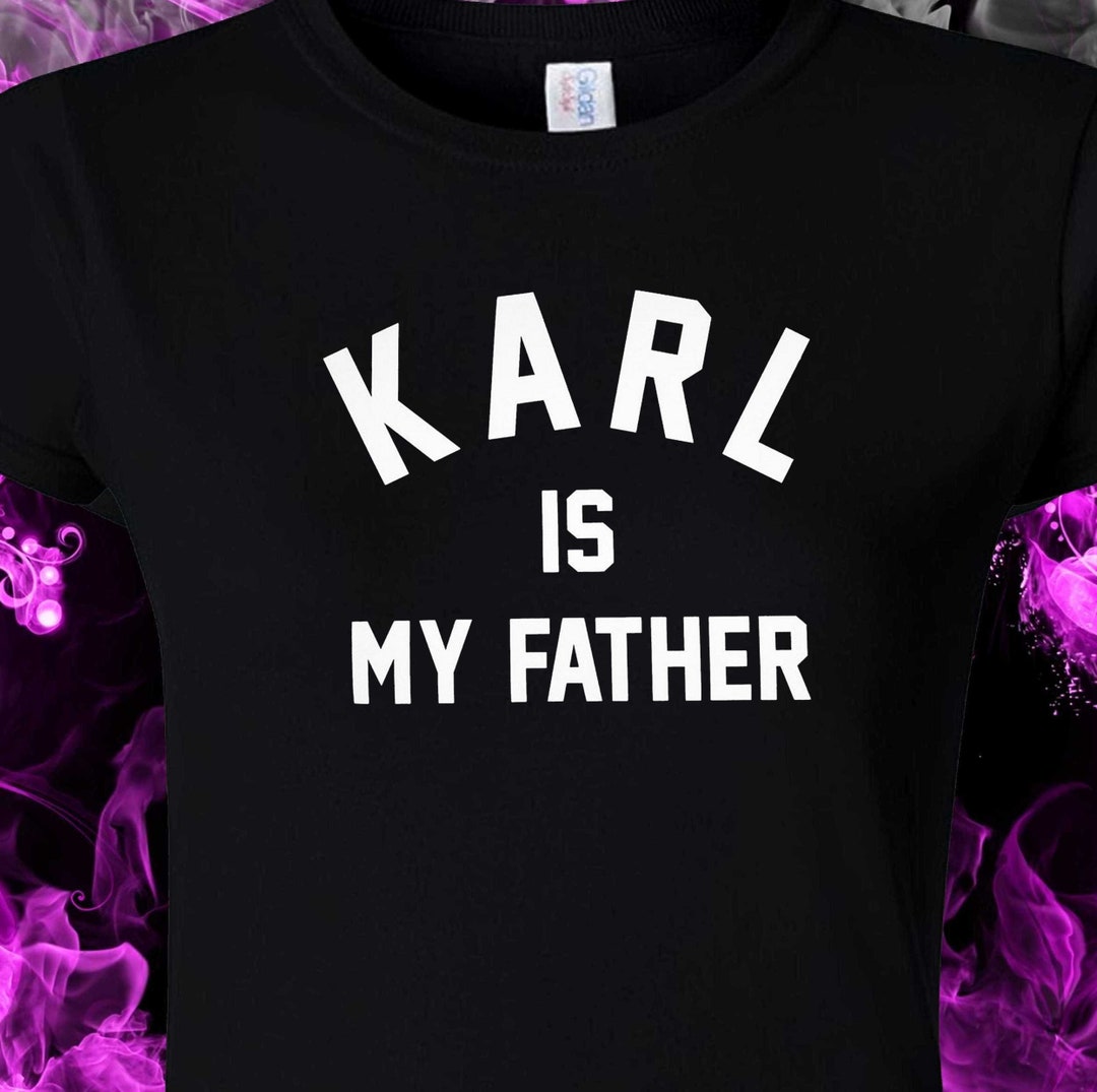 Karl is my Father moda Retro camiseta negra SXLL Etsy España