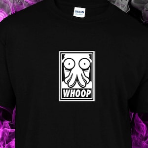 Futurama -  Doctor Zoidberg Whoop  Retro Black Tshirt S-XLL