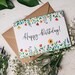 Happy Birthday Card | Floral Watercolor Birthday Card | Birthday Card | Blank Card | Greetings Card | Birthday Card For Her 