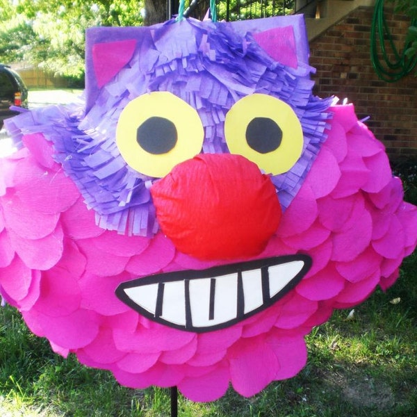 Purple cat pinata custom made pinata tea party pinata birthday princess