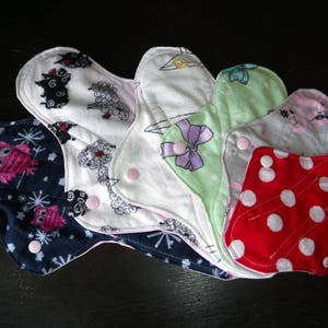 Sampling set mama cloth pads, one of each exept postpartum image 2