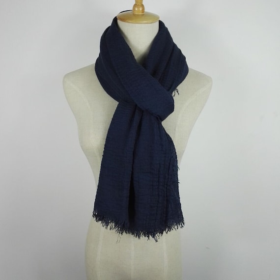 Buy navy blue scarf Clearance