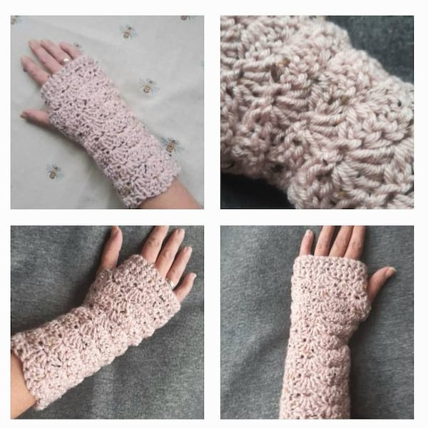 PATTERN  Frankii Crochet Wrist warmers pdf pattern