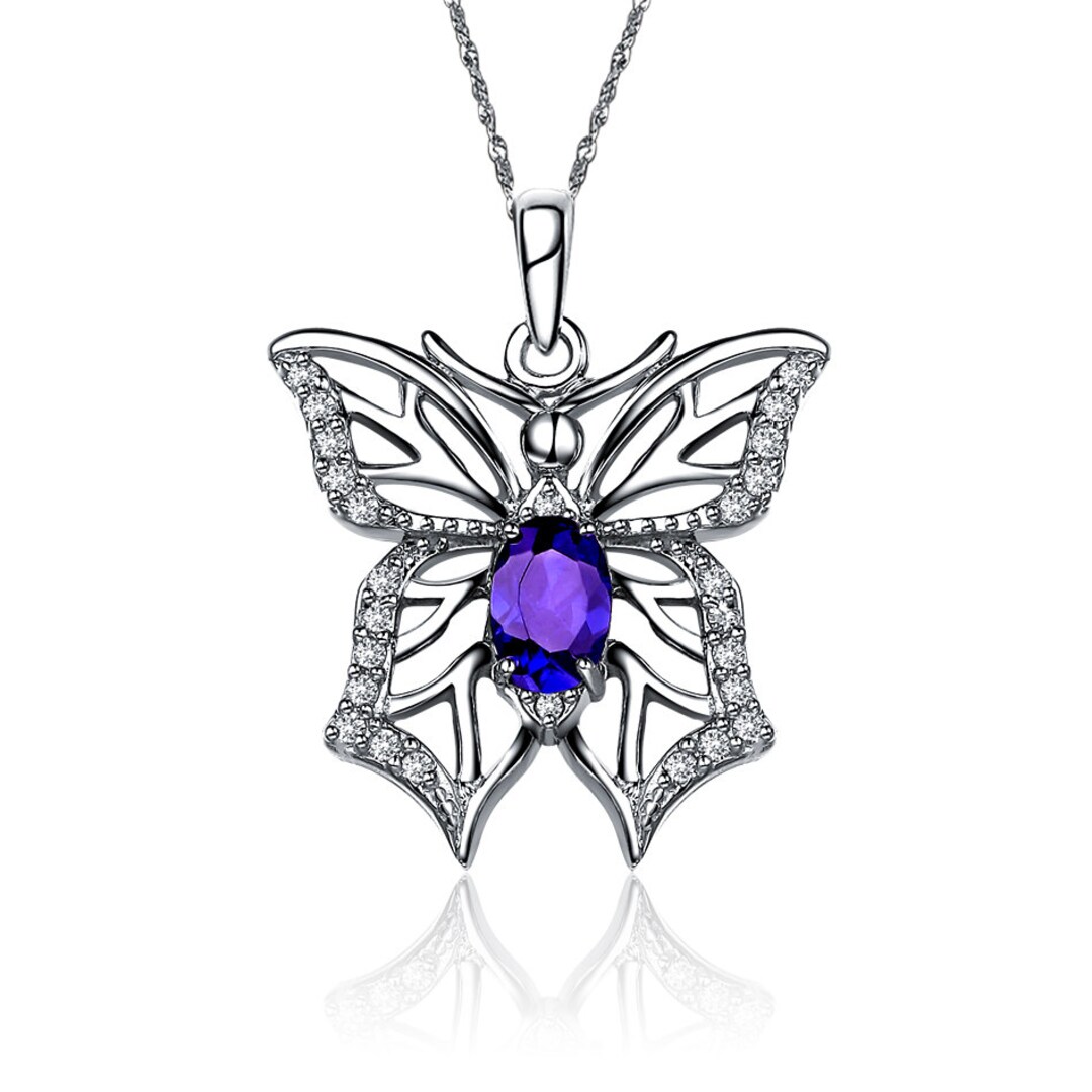 Butterfly Necklace Sterling Silver M022 Etsy