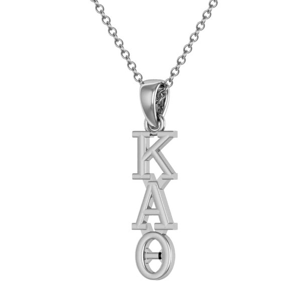 Kappa Alpha Theta Necklace - Sterling Silver / Theta Necklace / Kite Lavalier / Big Little Gift / Sorority Jewelry