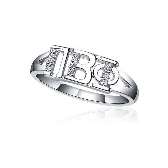 Pi Beta Phi Ring Horizontal Design Sterling Silver | Etsy
