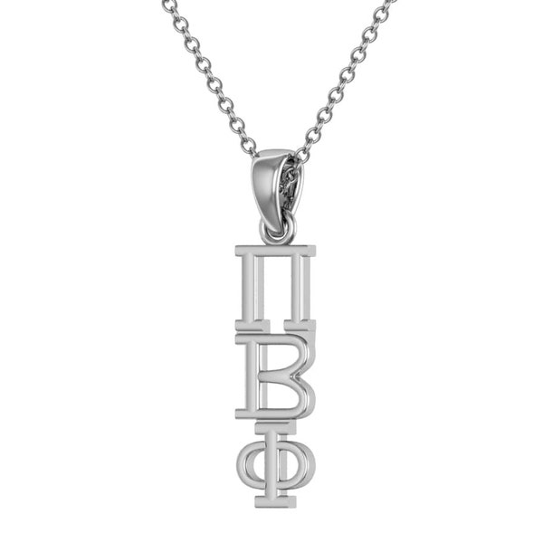 Pi Beta Phi Necklace - Sterling Silver/ Pi Phi Necklace / Lavalier / Big Little Gift / Sorority Jewelry