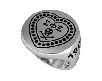 Sigma Phi Epsilon Ring, Sterling Silver (R001)