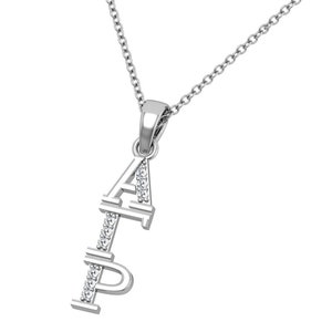 Alpha Gamma Rho Lavalier with 18" Silver Chain